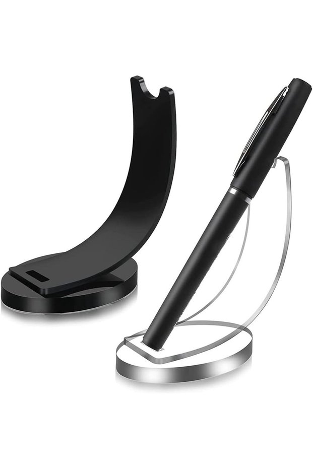 2-Piece Electronic Acrylic Pen Holder, Pencil Display Pen, Fountain Pen, Transparent Ballpoint Pen, Pen Holder, Presentation Pen Organizer
