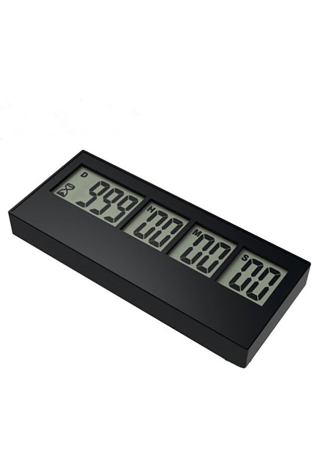 Digital Countdown Clock - Event Timer - Important Days - 999-Day Countdown - 16.5 x 3 x 3 cm - Multicolor