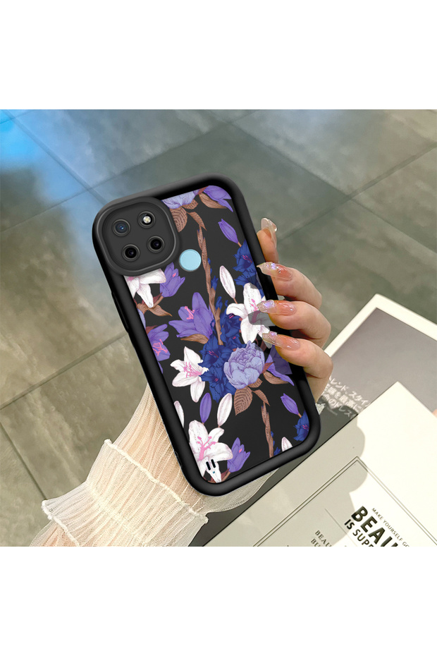 Realme C21Y/C25Y Compatible Black Silicone Case Shockproof with Camera Protection