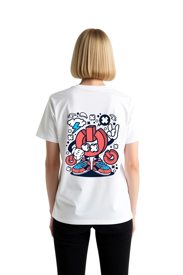 Women's Retro Game Character Printed Short Sleeve T-Shirt 100% Cotton Relaxed Fit Casual Modern Stylish Elegant