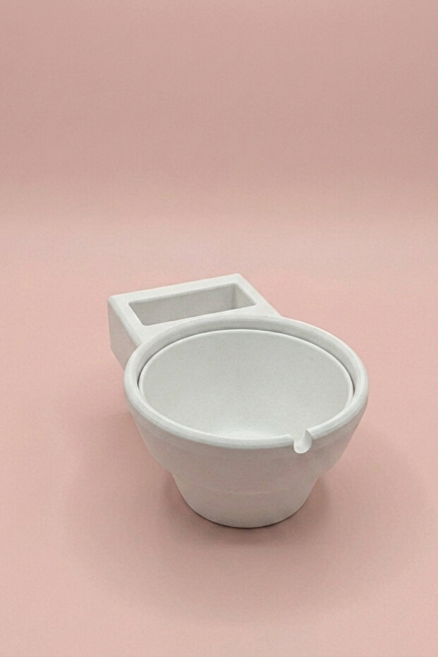Wall Mounted Practical Bathroom Ashtray | Modern Ashtray with Cigarette Lighter and Pack Compartment, Removable Container