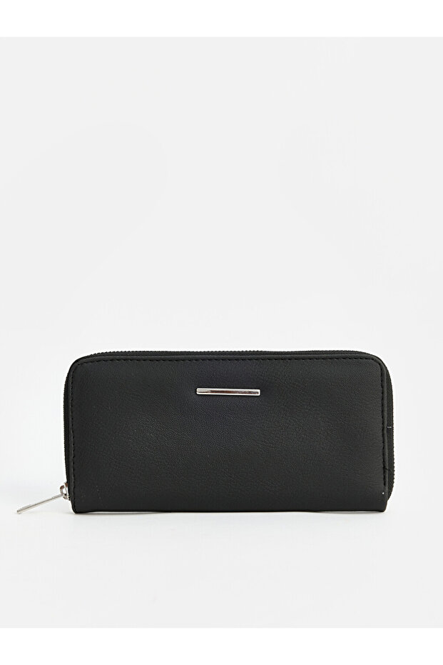 Özmarka New Season Black Leather Look Women's Wallet