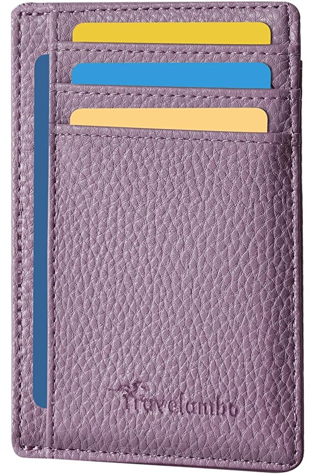 Front Pocket Minimalist Leather Slim Wallet RFID Blocking Medium Size