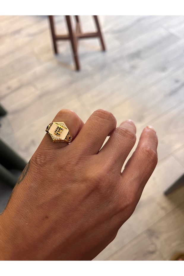Letter E Pinky Ring