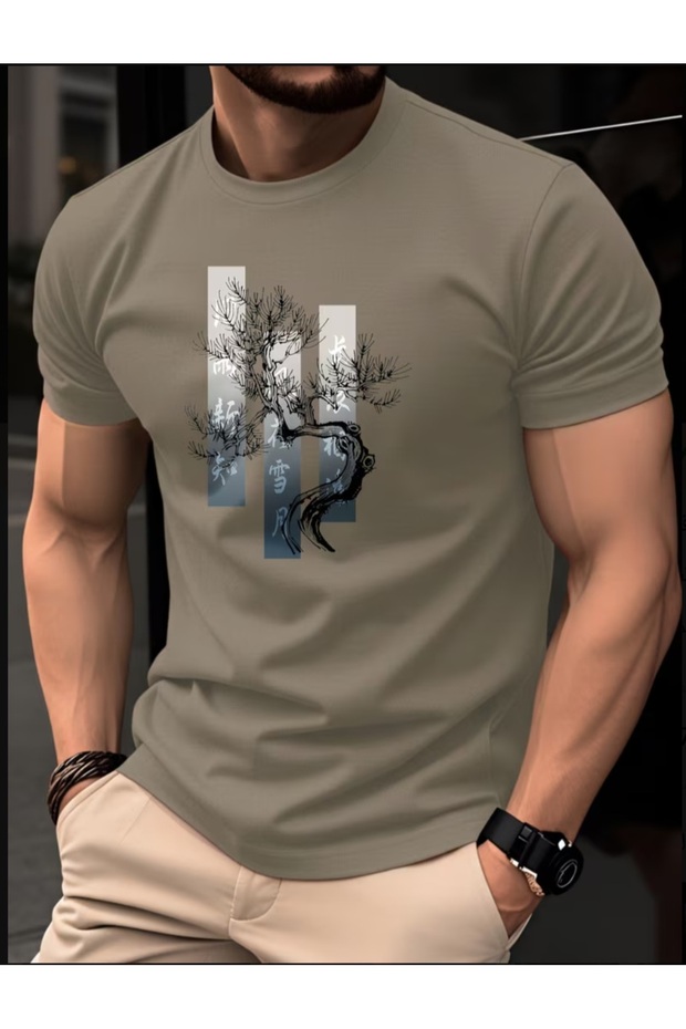 Men's Basic Crew Neck Short Sleeve Casual Comfortable Cut Plain Design Casual T-Shirt