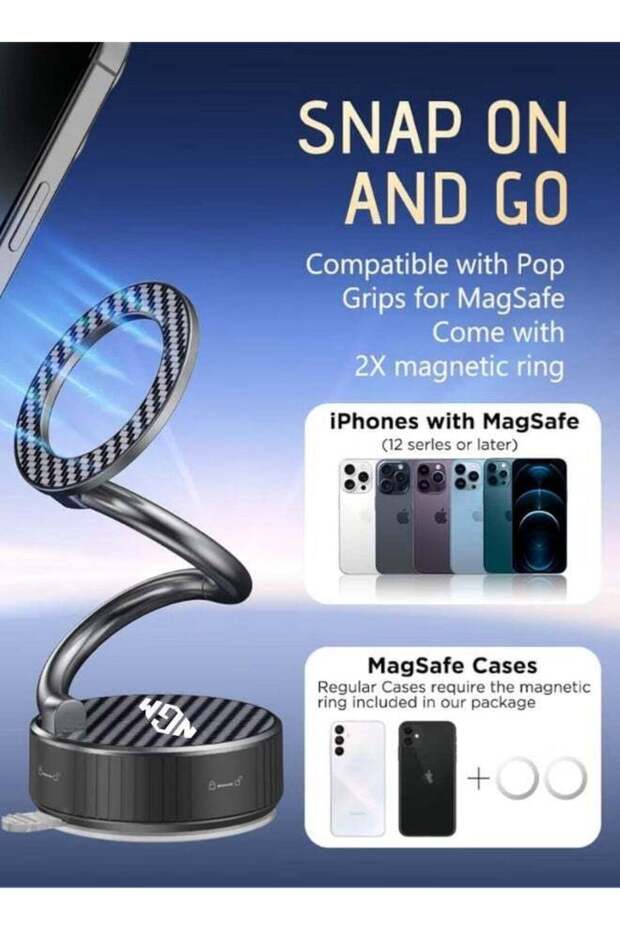 360-Degree Suction Phone Mount