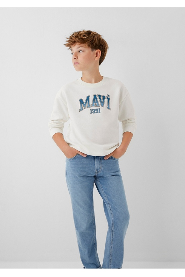 Logo Printed Boys' Sweatshirt.
