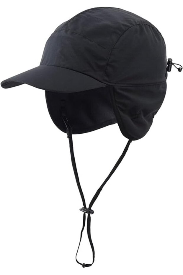 Knitted Hats - Men's Winter Baseball Caps Waterproof Warm Soft Lining With Earflaps Outdoor Holiday Gift Christmas