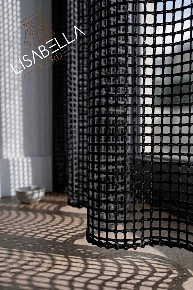 Lino Grid File Tulle Non-Pleated Plain Extra-Foam Stitched Modern and Elegant Looking Tulle Curtain