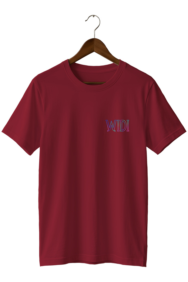 Minimal Logo Printed Unisex T-Shirt Cotton Crew Neck Basic Casual T-Shirt