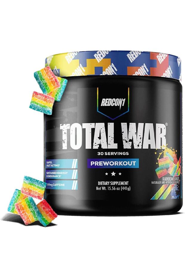 Total War - Pre Workout, 30 Servings (Rainbow Candy)