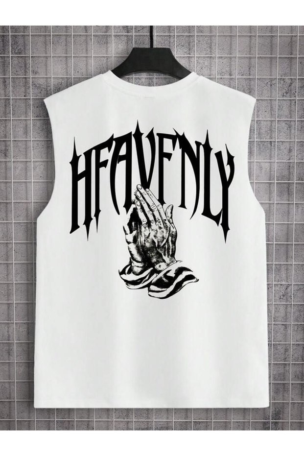 Men's Oversize Printed Athlete T-Shirt with Crew Neck, Relaxed Fit, Casual Sports Athlete T-Shirt