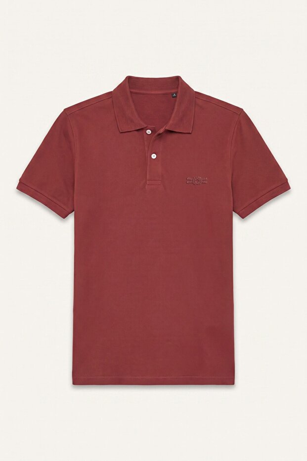 100% Cotton Regular Fit Pike Short Sleeve Logo Basic Polo T-Shirt G6958Ax26Au
