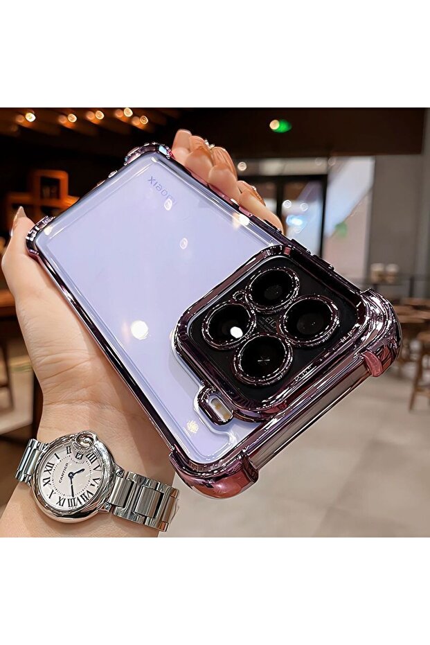 Xiaomi 17T 4jfs purple Case For 17T Pro Mi 17 T 5G Camera Protection Shell Electroplated Transparen