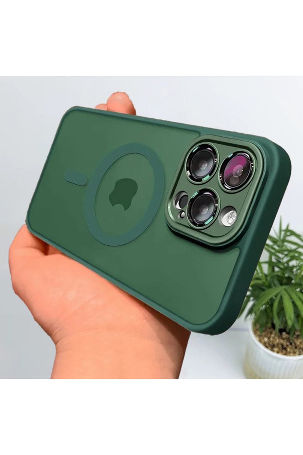 iPhone17 Pro Deep Green For MagSafe Wireless Charging Magnetic Case For iPhone 18 17 16 15 14 13 12