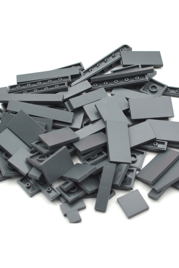 dark grey 150PCS DIY Model Smooth Thin Building Blocks MOC Multicolour Toy Parts Bulk Figures Flat