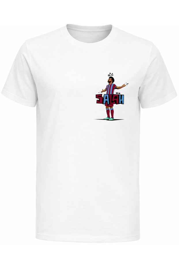 Short-Sleeved Small Printed Mo Salah Printed Cotton Kids T-Shirt