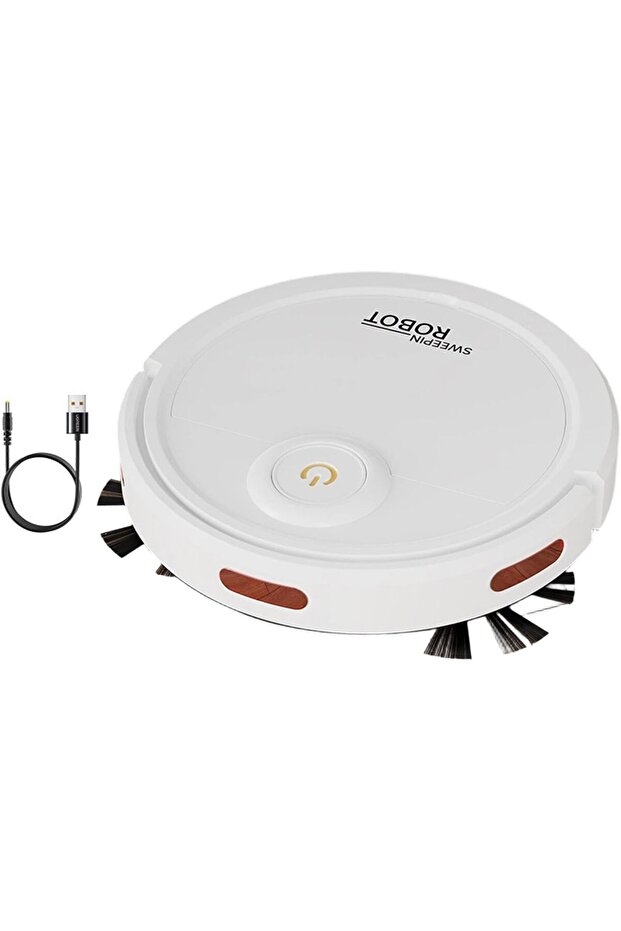 Robot Vacuum Cleaner, Rechargeable Sweeping & Mopping Robot for Hard Floors, Carpets, Home, Office