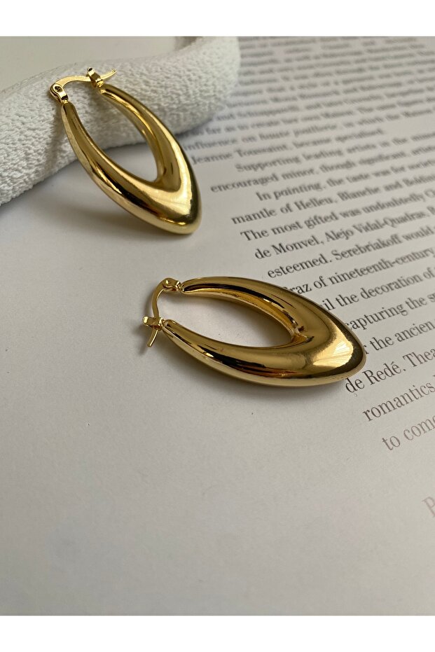 Oval Halka Küpe
