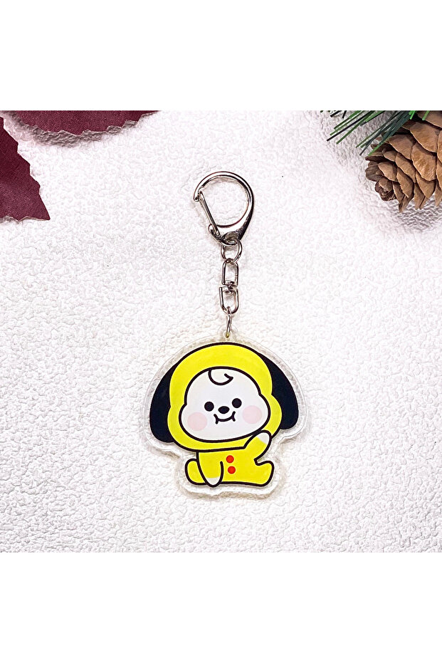 5 cm 7 1/7Pcs Korean K-Pop Fan Boy Band Bangtan Boys Keychain Accessories Acrylic Charms Pendant For