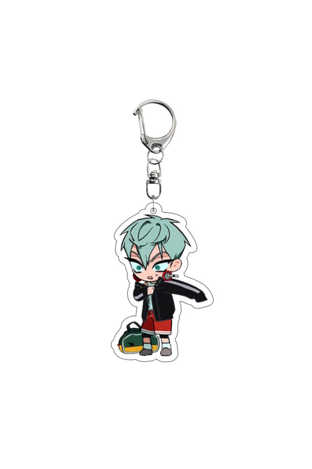 F Anime ALIEN STAGE Keychains Pendant Car Key Chain Acrylic Stand MIZI SUA TILL IVAN HYUNA LUKA Fans