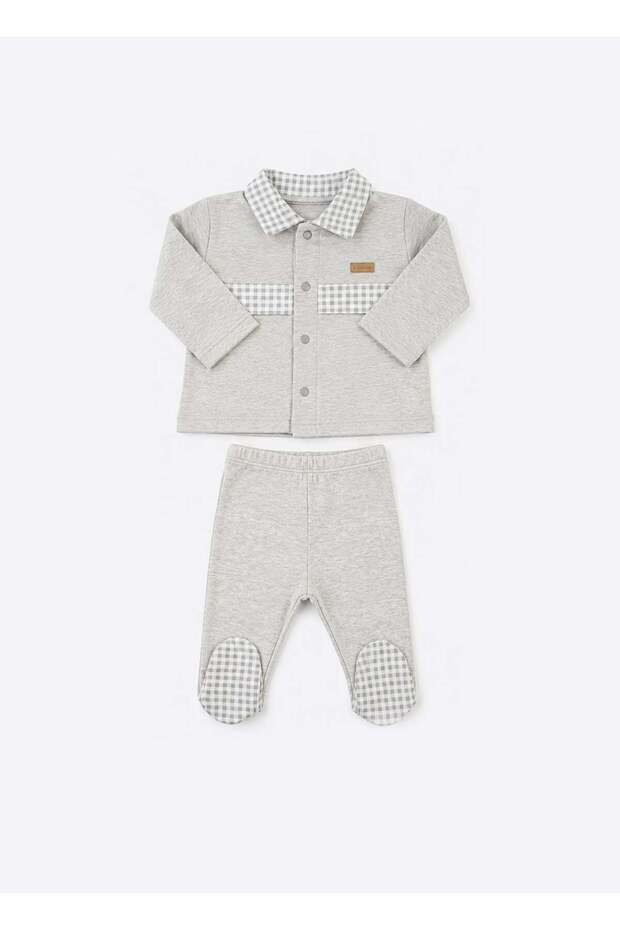 Organic Po 2-Piece Set Gray