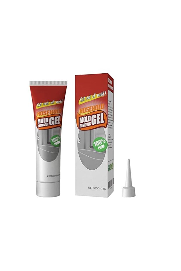 Mildew Removal Gel for Bathroom and Kitchen, Remover Gel with Gentle No-Scrub Formula, Suitable for Tile Gaps Wall Joints Rubber Seals, Surface-Friendly Cleaning Agent