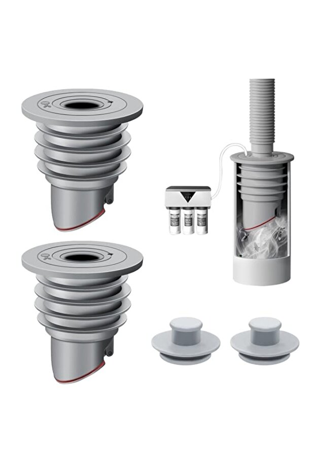 Odor-Proof Sealing & Clog-Preventing Plumbing Tool Set - Silicone Washing Machine Hose Connector, Guard Stopper for Laundry Room, Kitchen & Bathroom