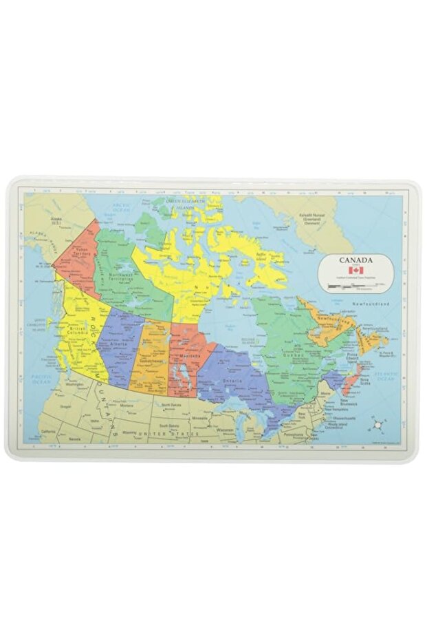 Painless Learning Canada Map Placemat, 12 x 17 1/2 inches