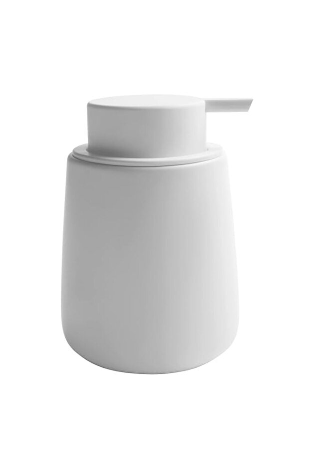 Tazweeq Ceramic Soap Dispenser, with Easy Push Pump, Hand Wash Dispenser, For Shampoo, Bathroom, Kitchen, Bathroom Milk Pressed Liquid Bottle(White)