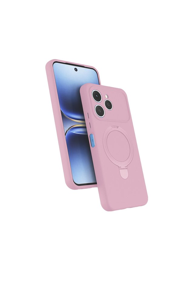Tecno Spark 40 Case with 360 Degree Rotating Stand Magsafe Camera Lens Protection Silicone Tkng