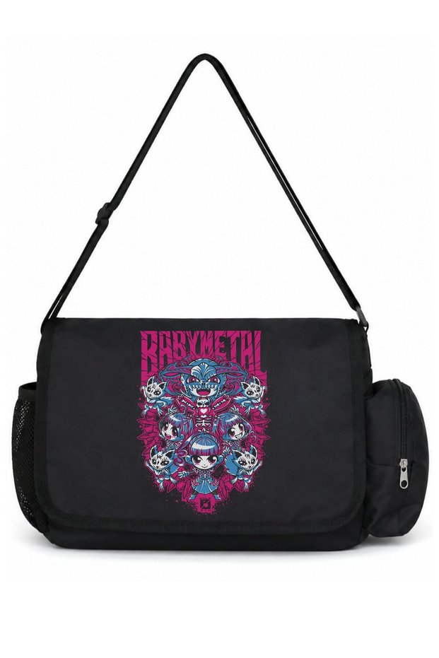 Babymetal Rock Metal Music Band Printed Unisex School, Sports, Office Multi-Purpose Messenger Bag
