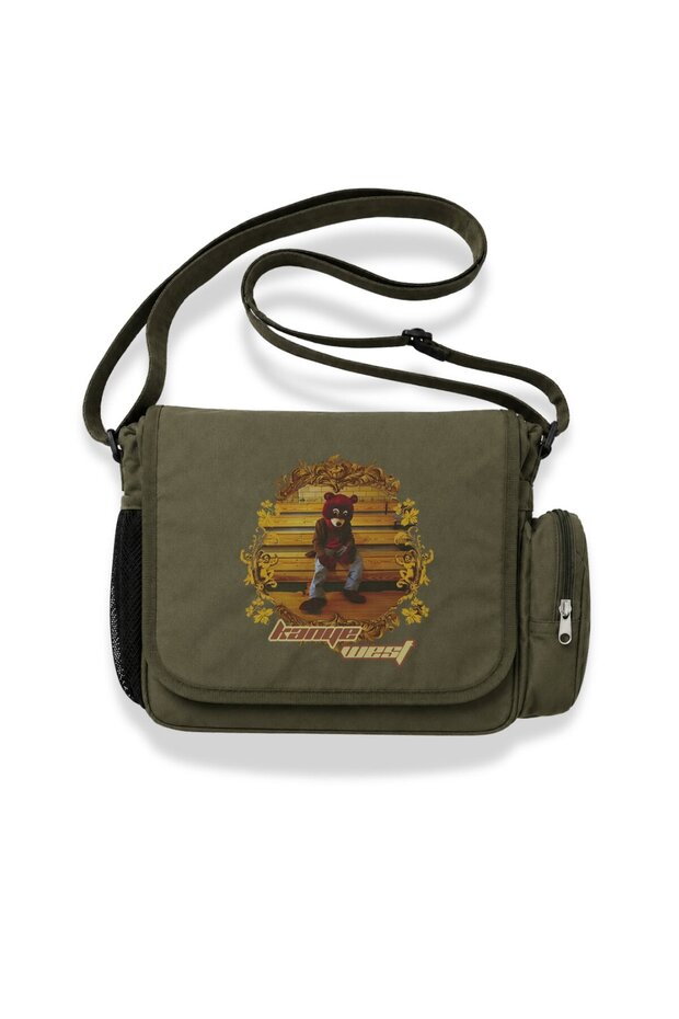 Unisex Kanye West Printed Messenger Bag