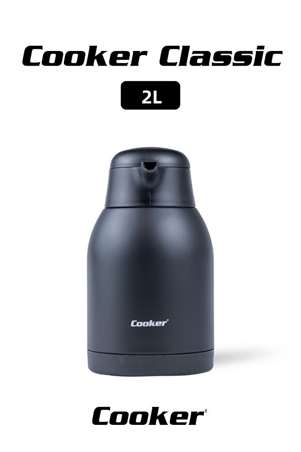 Classic 2 Liter Stainless Steel Thermos Black Ckr2038