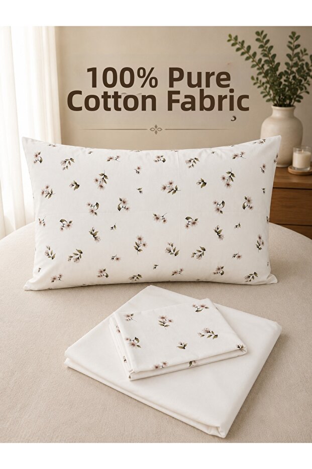 Ranforce Bed Sheet Set Double Size Without Elastic