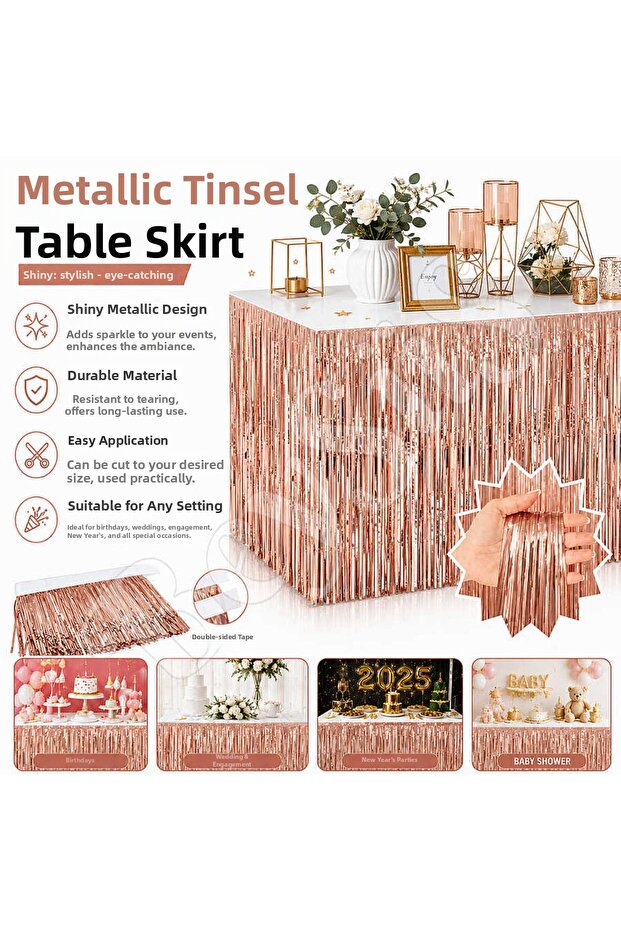 Table Tassel Rose Gold