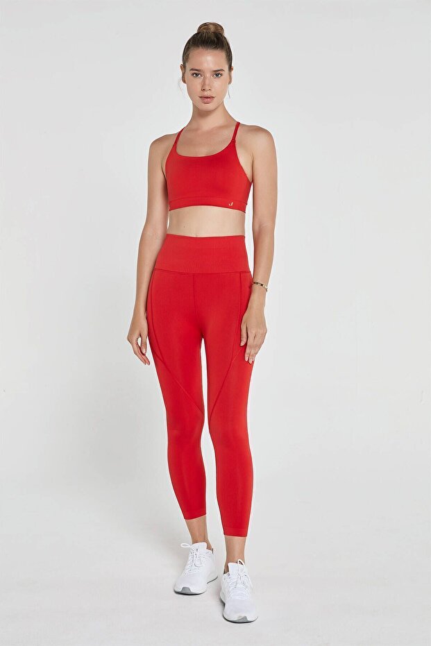 Pine High Waist & Tights Red - 1