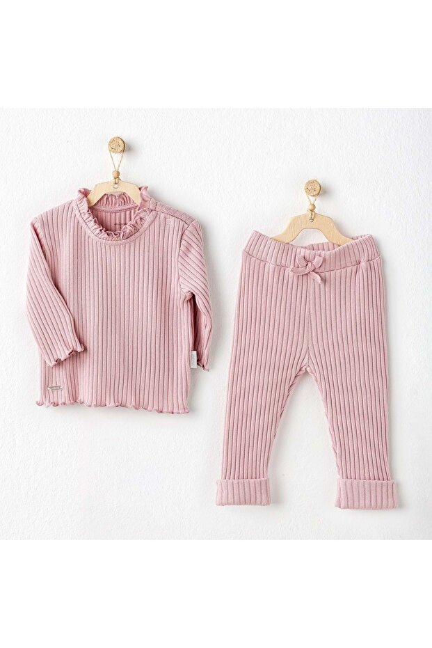 Ac25093 Sweet Penguin 2-Piece Baby Set Pink