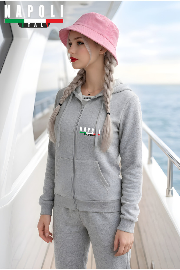 Unisex Casual Tracksuit Set Outdoor Full Zip