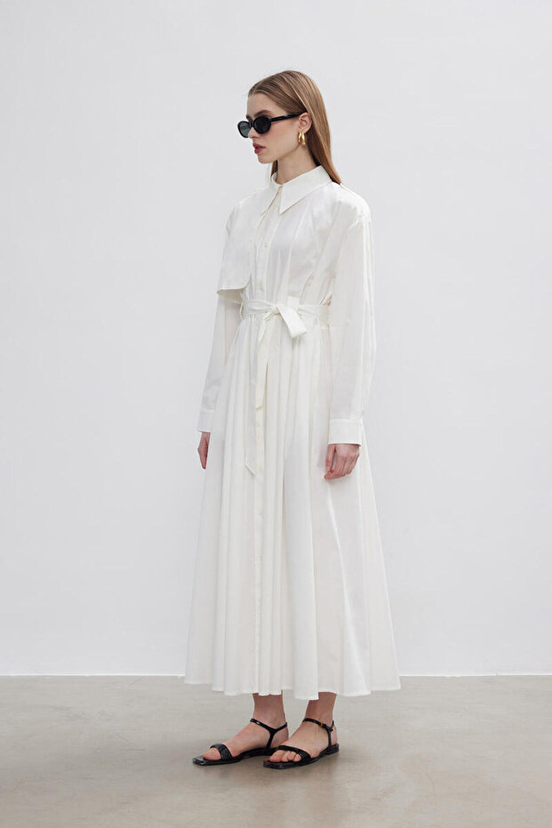 ROCHIE TRENCH BUMBAC ECRU - 7