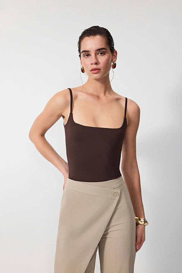 Square Neck Bodysuit - 1