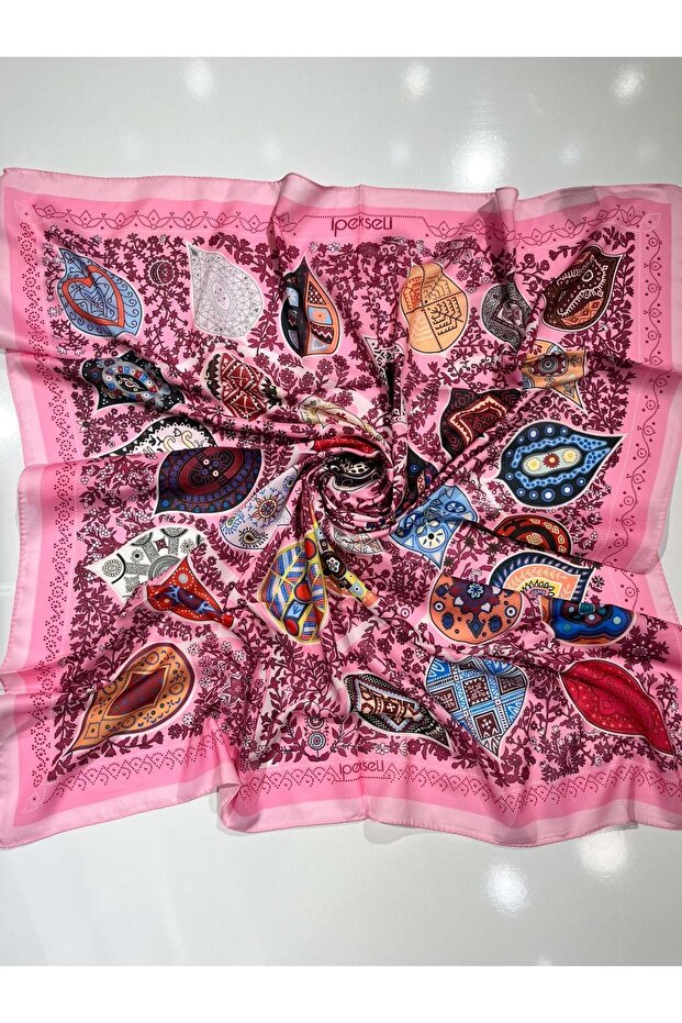 Silk Cotton Scarf Mixed Pattern - 1