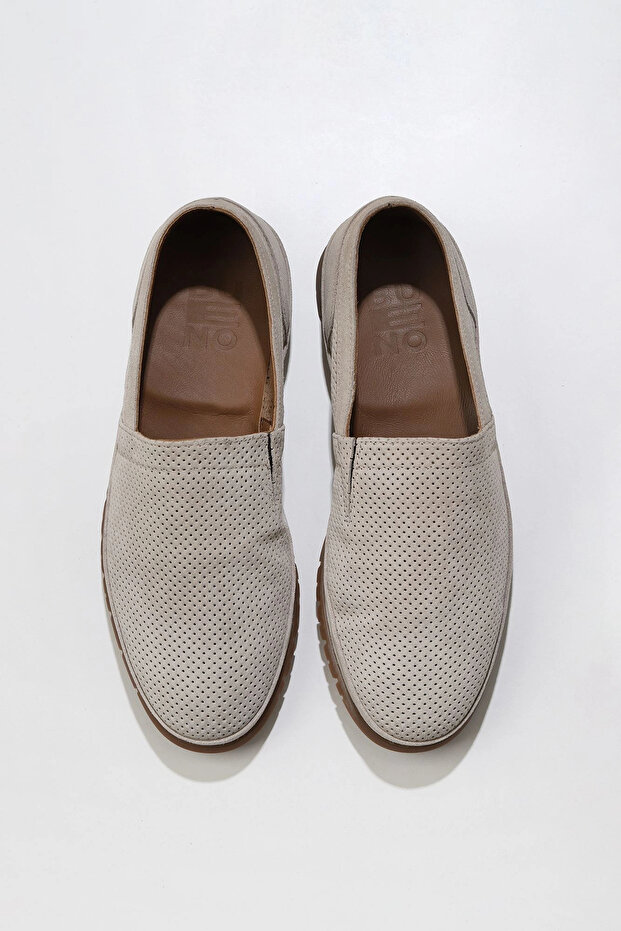 Gray Suede Men's Casual Shoes 07m0840