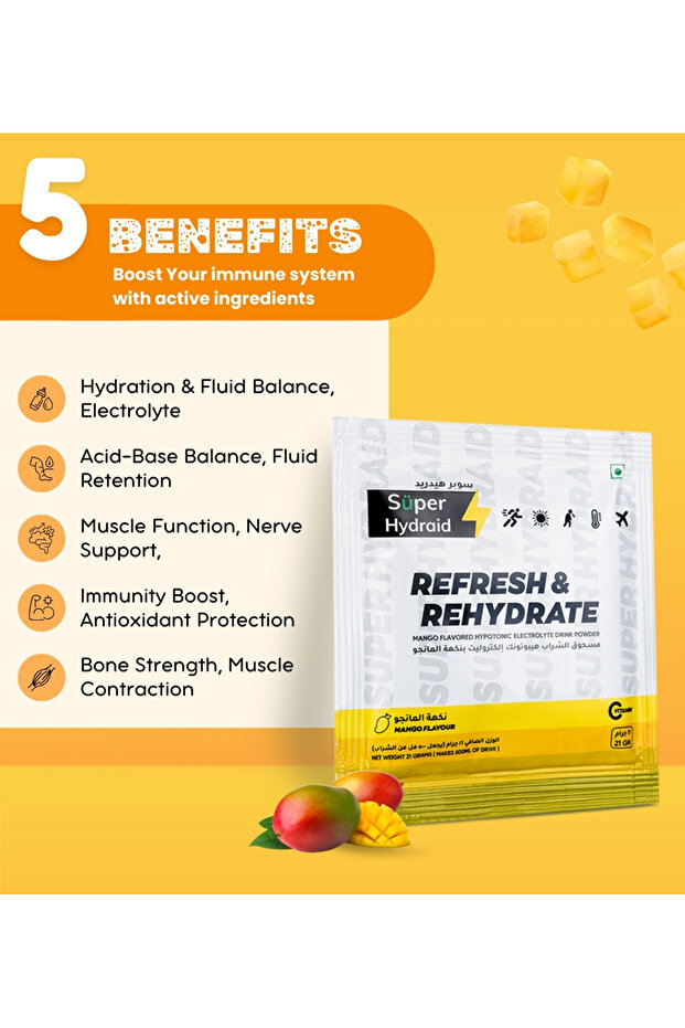 Electrolyte Drink Mix | Mango - 5