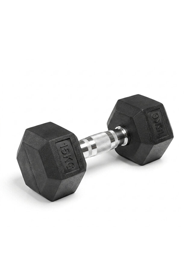 Hex Dumbbell دمبل سداسي وزن 15 كجم ( حبة واحدة )