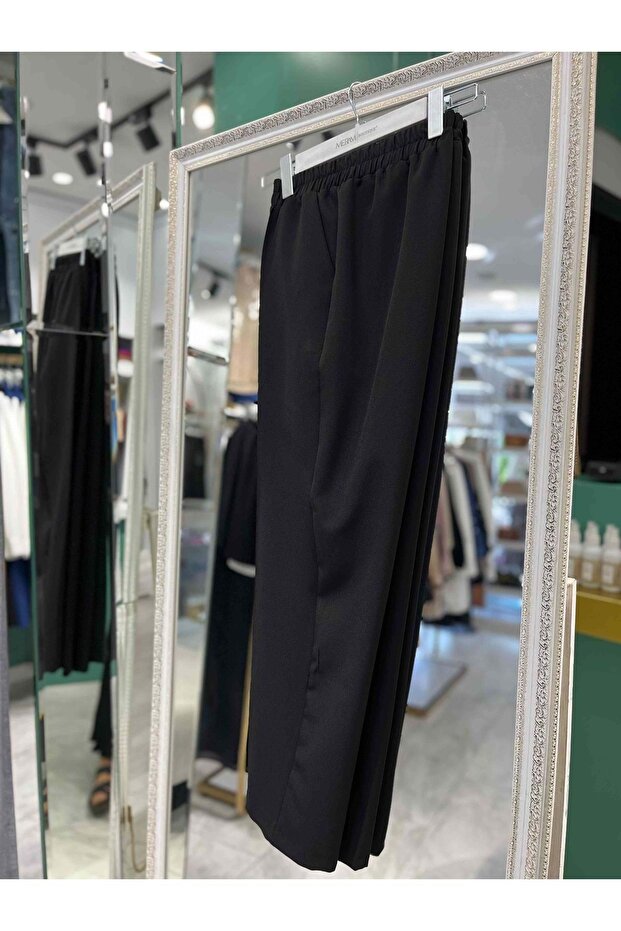 Missemramiss Ribbed Fabric Trousers - Black - 44