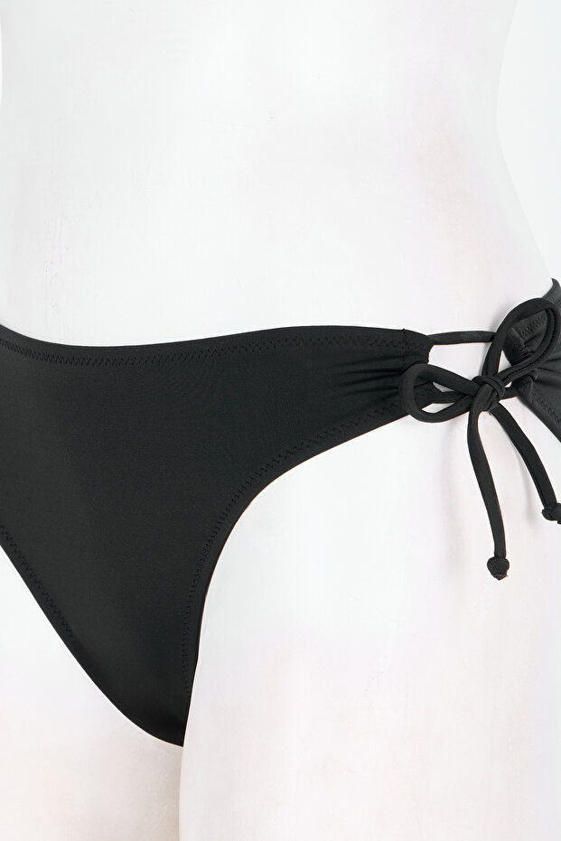 Black Ring Bikini Bottom - 6