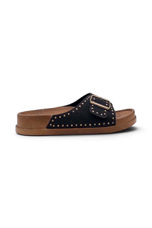 Apella Troya Single Buckle Orthopedic Women's Slippers