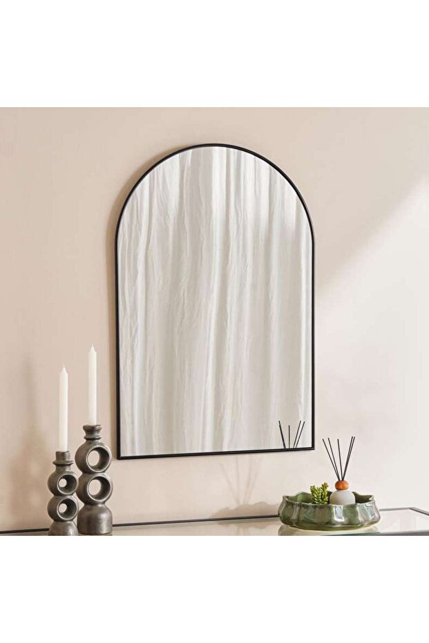 Usher Wall Mirror 60x90cm - Black