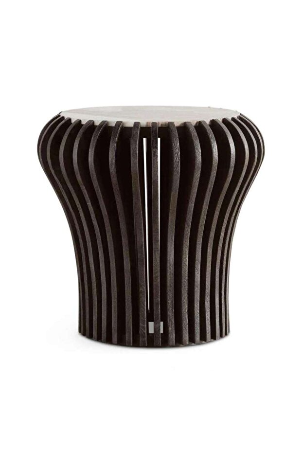 Versa End Table Marble - Walnut - 5